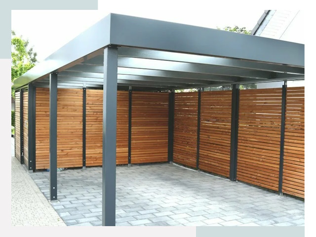 Навесы для парковки в Борзе