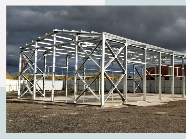 Двускатные ангары в Борзя от 618 руб. за квадрат