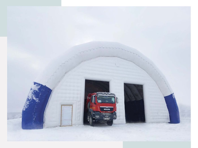 Мобильные ангары в Борзе