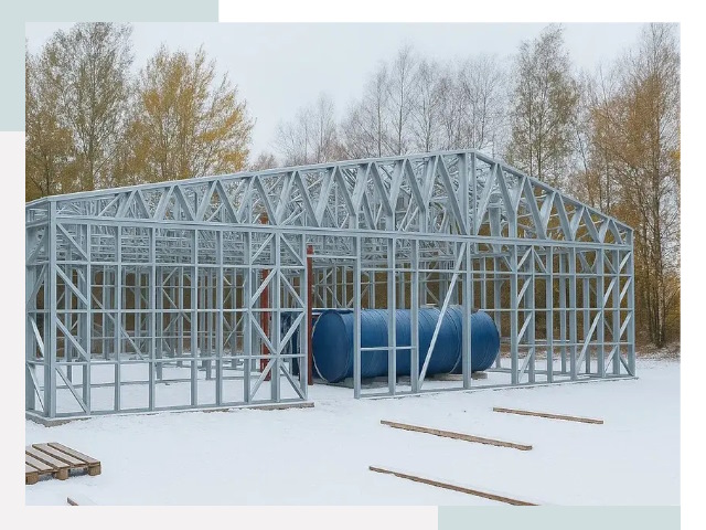 Металлические ангары в Борзе