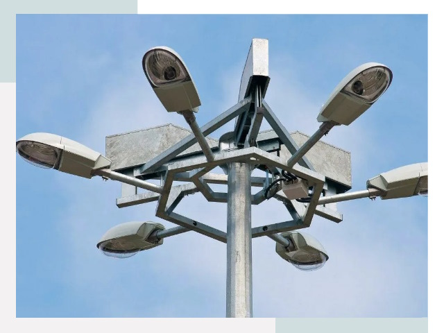 Монтаж осветительных мачт в Борзе