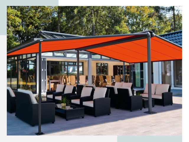 Навесы для кафе и ресторанов в Борзе