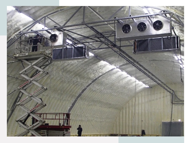 Оснащение ангаров в Борзе