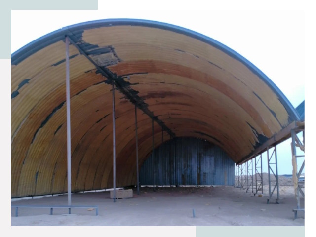 Реконструкция ангаров в Борзе