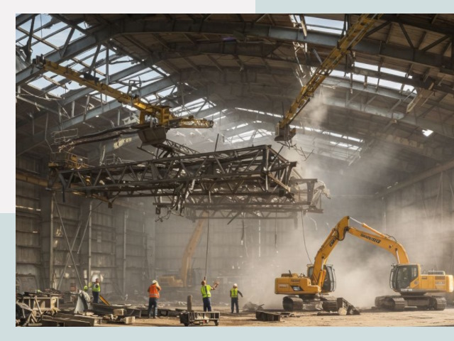 Демонтаж ангаров в Борзе от 618 руб. за м²