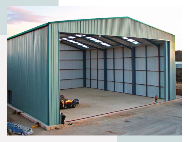 Строительство ангаров в Борзе